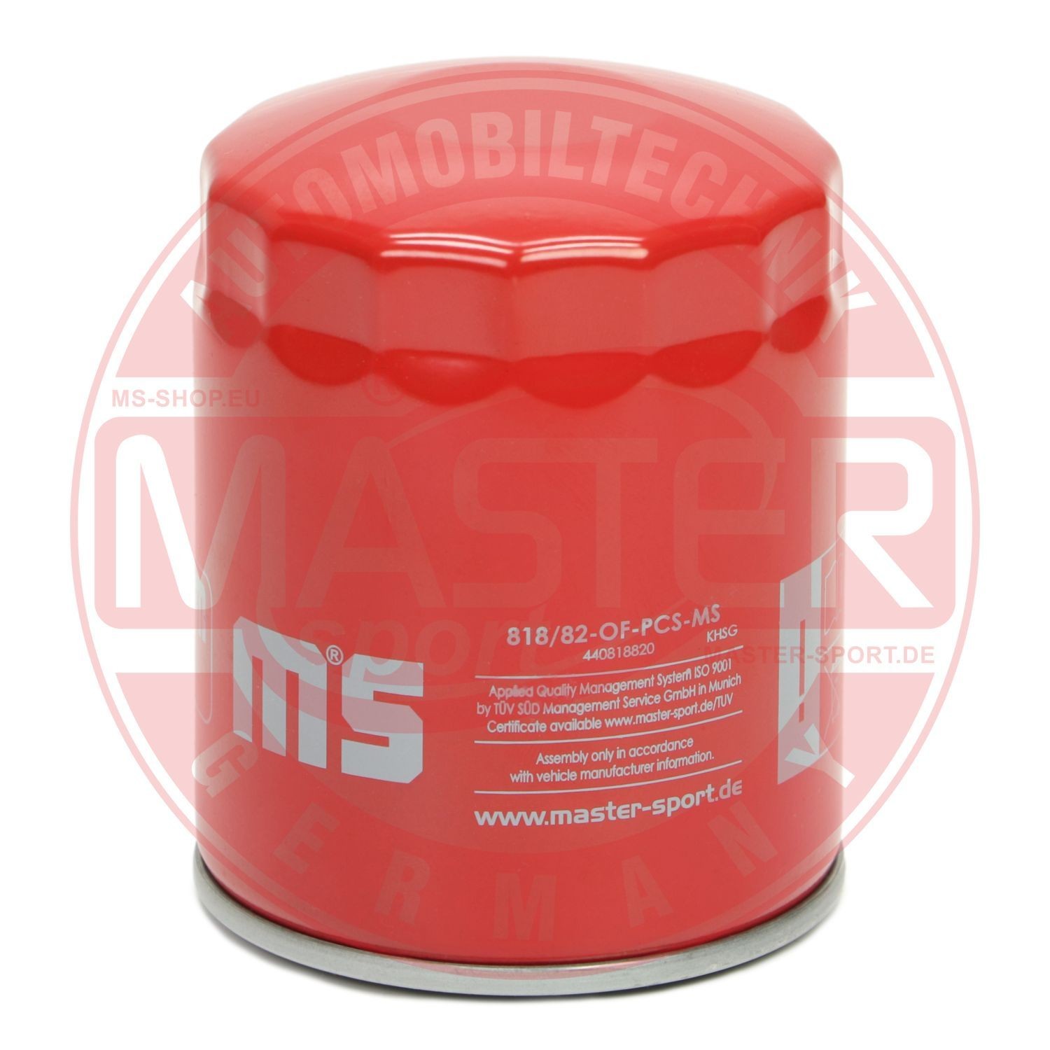 MASTER-SPORT 818/82-OF-PCS-MS Oil filter 3/4-16 UNF, with one anti-return valve, Filter Insert