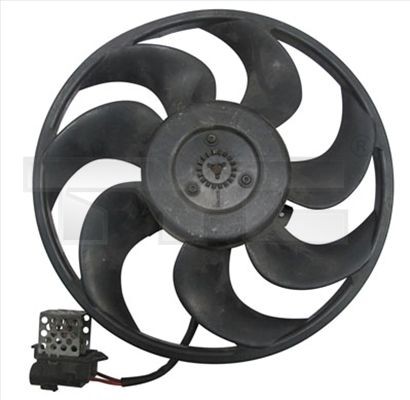 TYC 825-0024 Fan, radiator Ø: 315 mm, 200W, without radiator fan shroud, with load resistor