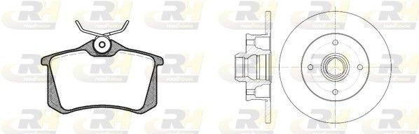 RSX826302 ROADHOUSE Dual Kit 826302 Brake discs and pads set VW Vento 1h2 2.0 115 hp Petrol 1998 price