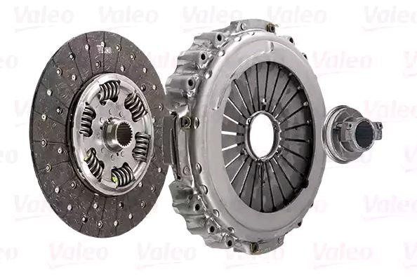 VALEO NEW ORIGINAL KIT3P with clutch release bearing, 430mm, 430mm Ø: 430mm Clutch replacement kit 827491 buy