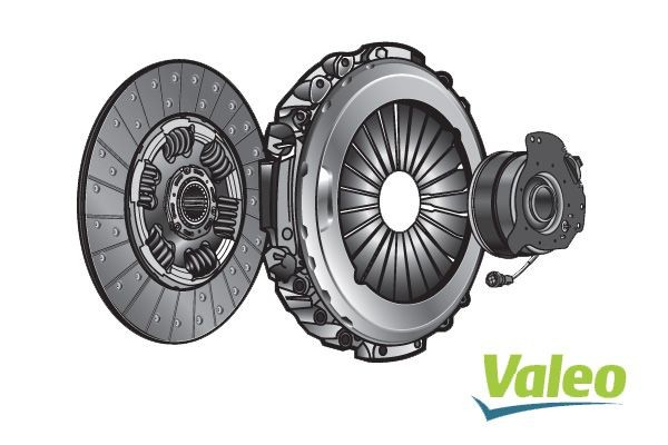 VALEO REMANUFACTURED KIT3P with central slave cylinder, 430mm, 430mm Ø: 430mm Clutch replacement kit 827519 buy