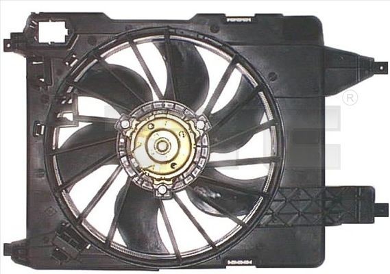 TYC 828-0004 Fan, radiator Ø: 380 mm, 360W, with radiator fan shroud