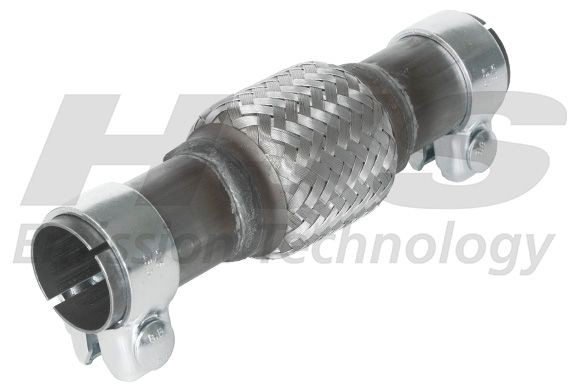 HJS 83 00 8414 Flex Hose, exhaust system 244 mm, Front, for catalytic converter, with clamps, with connecting pipe, Flexible