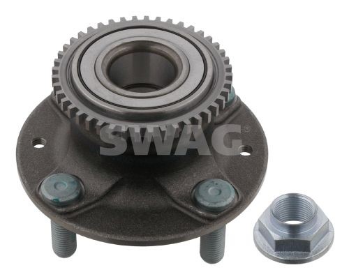 SWAG Rear Axle Left, Rear Axle Right, with axle nut, Wheel Bearing integrated into wheel hub, with wheel hub, with ABS sensor ring, 65 mm, Angular Ball Bearing Inner Diameter: 30mm Wheel hub bearing 83 93 2685 buy