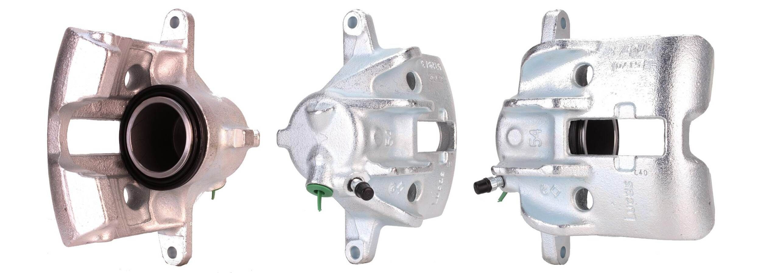 ELSTOCK 83-0161 Brake caliper Cast Iron, Front Axle Right, in front of axle