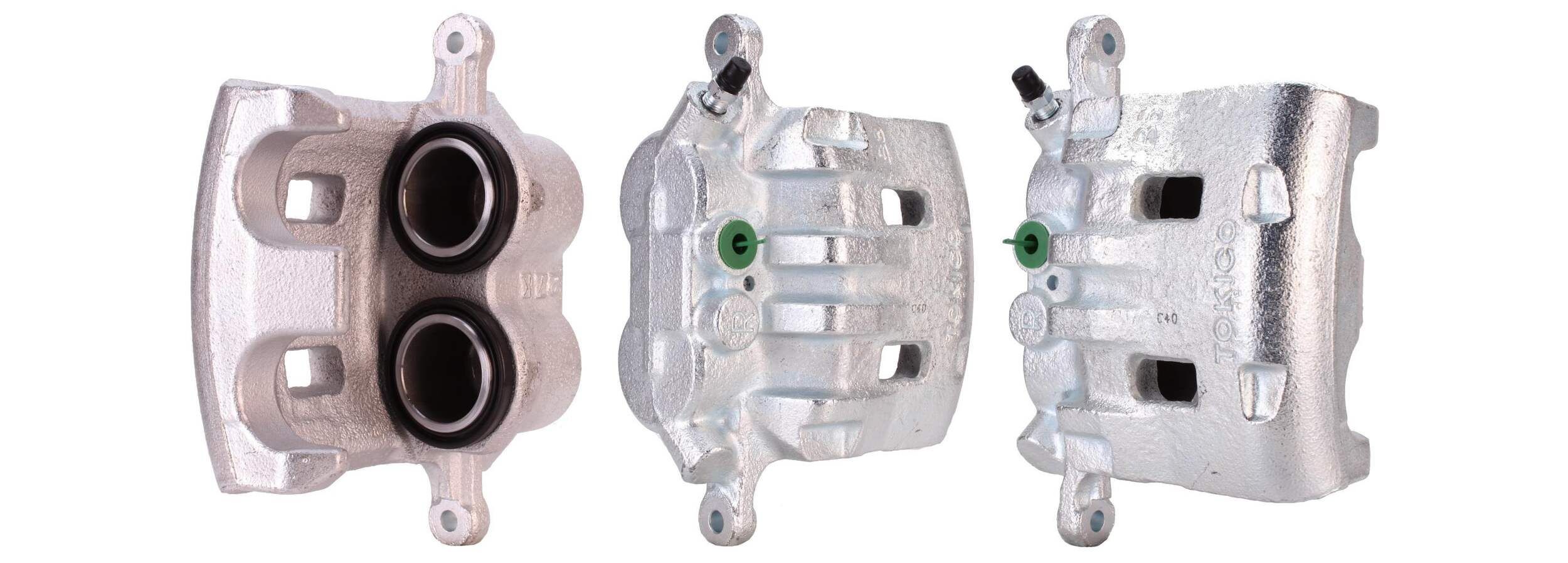 83-1884 ELSTOCK Brake calipers MAZDA Cast Iron, Front Axle Right, behind the axle