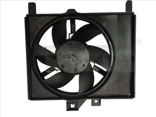 TYC 833-0001 Fan, radiator Ø: 169 mm, 80W, with radiator fan shroud