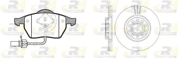 RSX839007 ROADHOUSE Dual Kit 839007 Brake kit Passat 3B6 2.5 TDI 150 hp Diesel 2002 price
