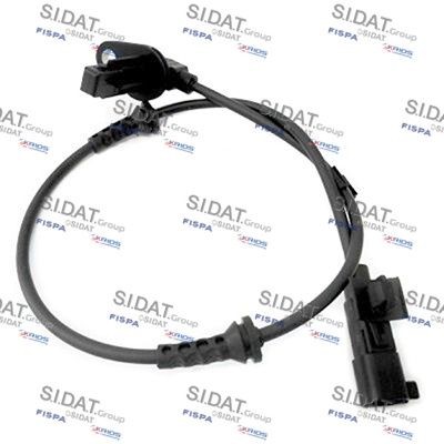 Anti lock brake sensor SIDAT Rear Axle Right, Active sensor, 2-pin connector, 540mm, rectangular - 84.1089