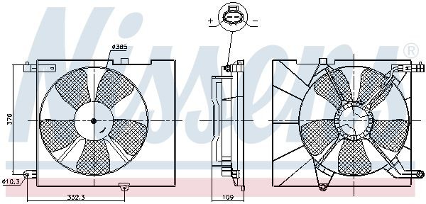 OEM-quality NISSENS 85746 Radiator cooling fan