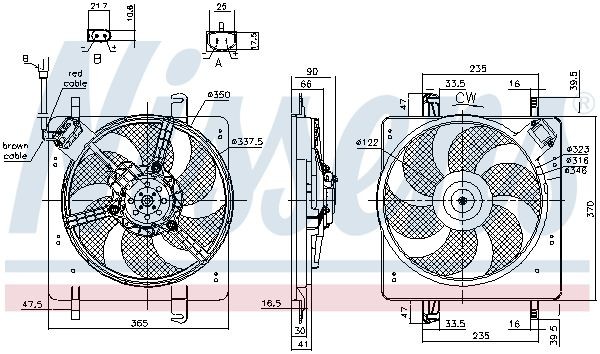 OEM-quality NISSENS 85835 Radiator cooling fan