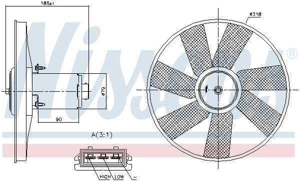 OEM-quality NISSENS 85838 Radiator cooling fan