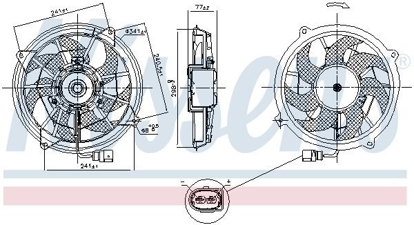 OEM-quality NISSENS 85909 Radiator cooling fan