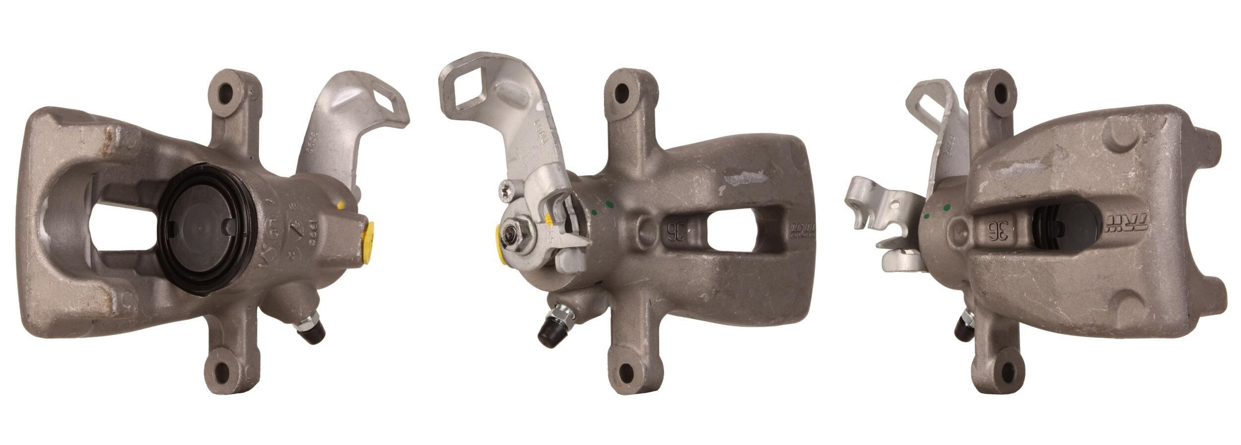 86-2082 ELSTOCK Brake calipers MINI Aluminium, Rear Axle Left, behind the axle, for vehicles without sports package