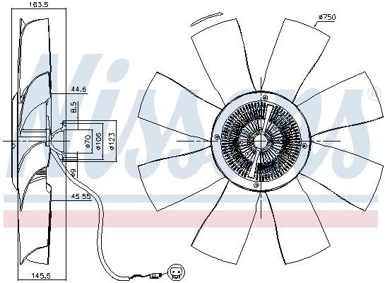 OEM-quality NISSENS 86021 Radiator cooling fan