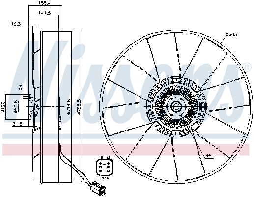 NISSENS Radiator Fan 86068 buy online