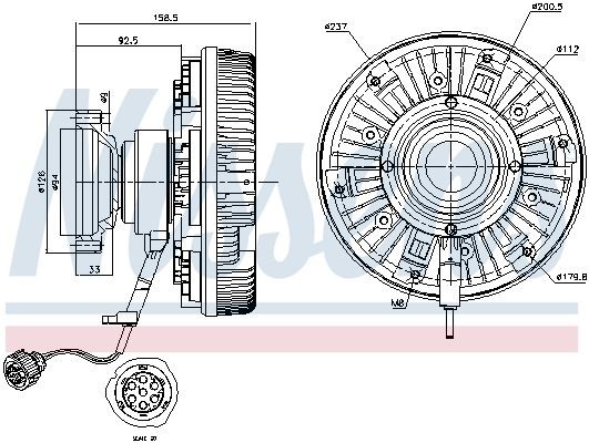 NISSENS Radiator fan clutch 86094 buy online