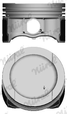NÜRAL 87-148307-00 Pist 81,50 mm, pro trapézovou ojnici