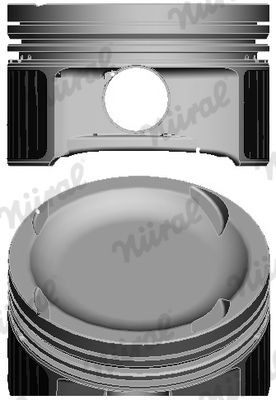 NÜRAL 87-427600-10 Piston 82 mm, for keystone connecting rod