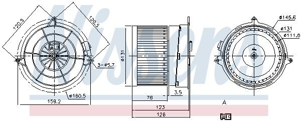OEM-quality NISSENS 87205 Heater fan motor