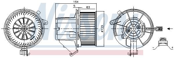 OEM-quality NISSENS 87391 Heater fan motor