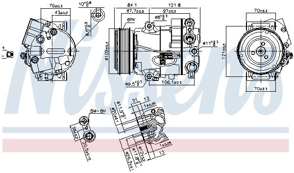 NISSENS Aircon compressor 890259 buy online