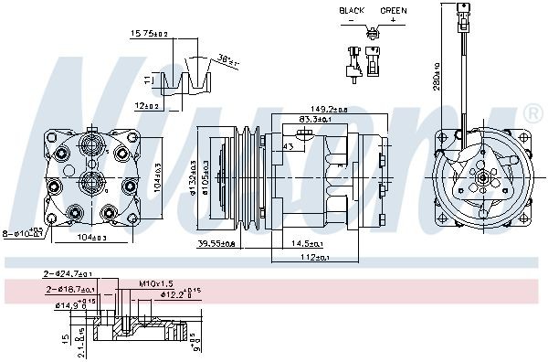 OEM-quality NISSENS 890336 Air conditioner compressor