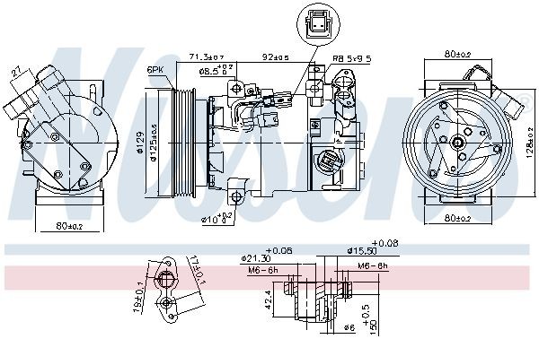 NISSENS Aircon compressor 890586 buy online
