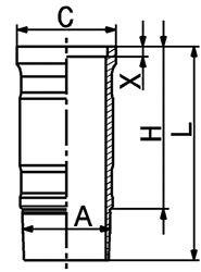 89908110 KOLBENSCHMIDT Zylinderlaufbuchse SCANIA L,P,G,R,S - series