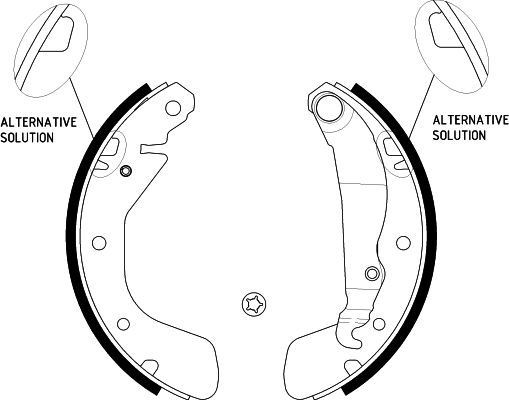 Opel ZAFIRA Drum brake shoe support pads 10400392 HELLA 8DB 355 001-291 online buy
