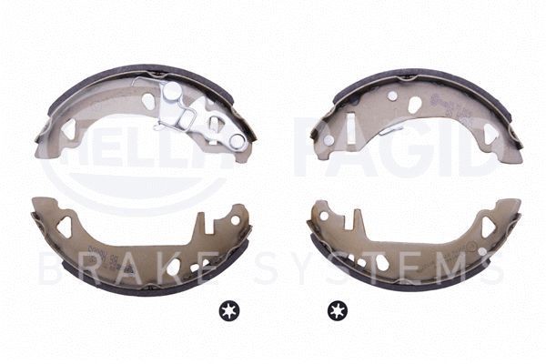 Original 8DB 355 001-421 HELLA Drum brake shoe support pads FIAT