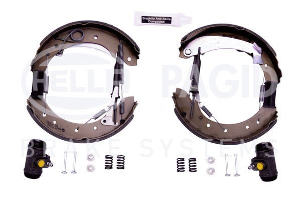HELLA Brake set, drum brakes FIAT Ducato II Platform/Chassis (230) new 8DB 355 004-241