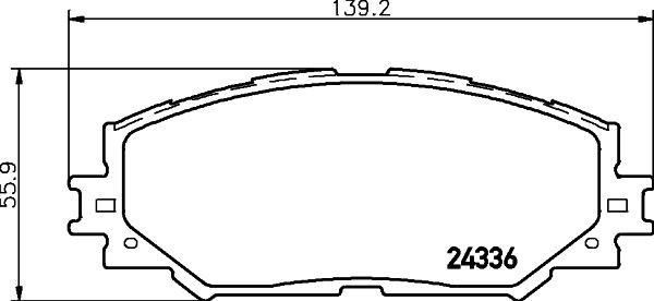 Lexus HS Brake pad set HELLA 8DB 355 006-861 cheap