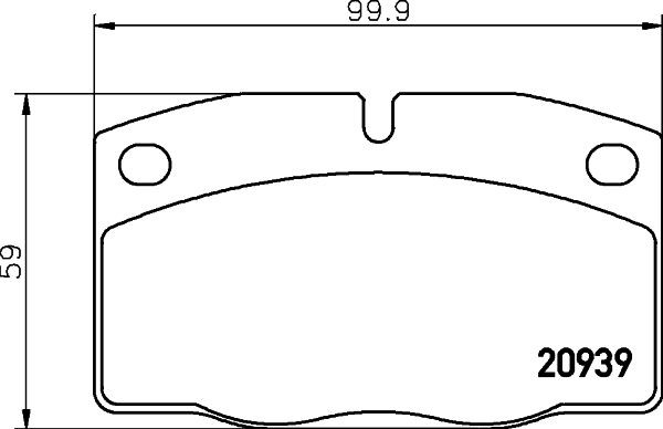 HELLA Brake pad set rear and front OPEL KADETT D (31_-34_, 41_-44_) new 8DB 355 007-251