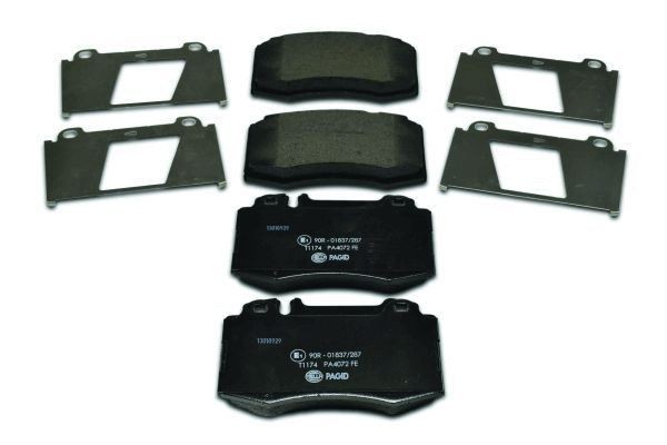 HELLA Brake pad kit 8DB 355 008-691 suitable for MERCEDES-BENZ SL, ML-Class, S-Class