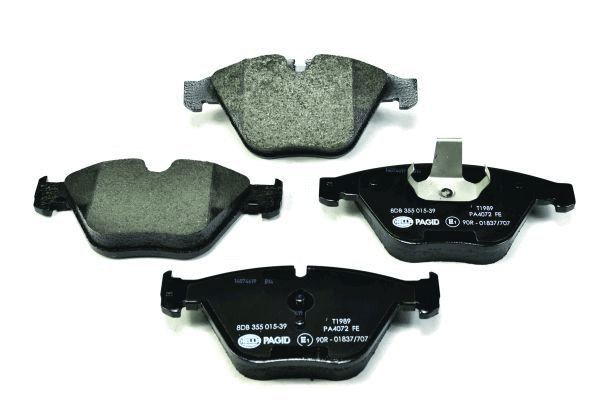 HELLA Brake pad kit 8DB 355 015-391 for BMW 7 Series, 5 Series, 6 Series