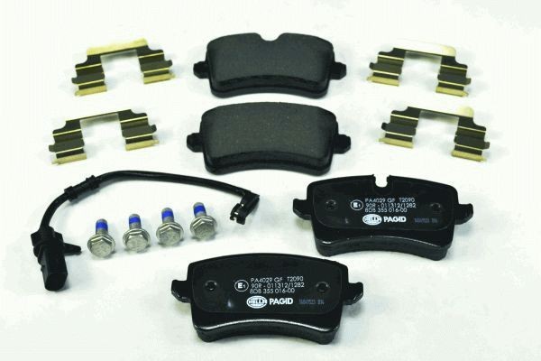 HELLA Brake pad kit 8DB 355 016-001 for AUDI A5, A7, A6