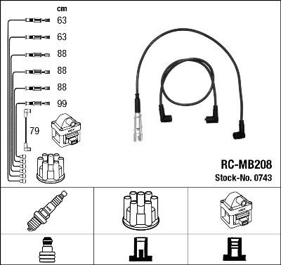 Great value for money - NGK Ignition Cable Kit 0743