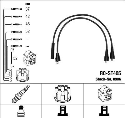 RC-ST405 NGK 0906 Ignition Cable Kit 4451729