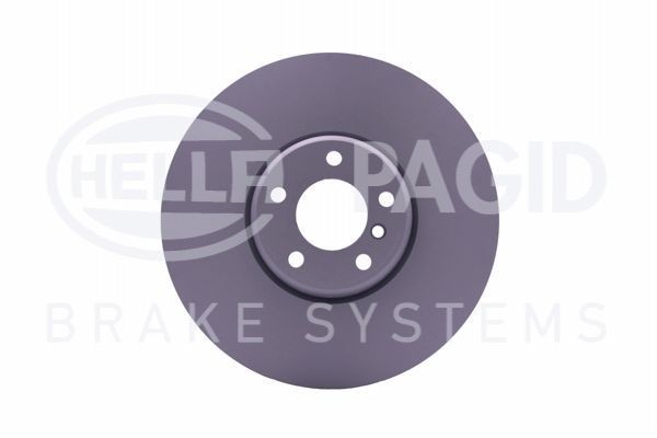 HELLA PRO High Carbon 8DD 355 120-701 Brake disc 374x36mm, 05/06x120, two-part brake disc, internally vented, Coated, High-carbon