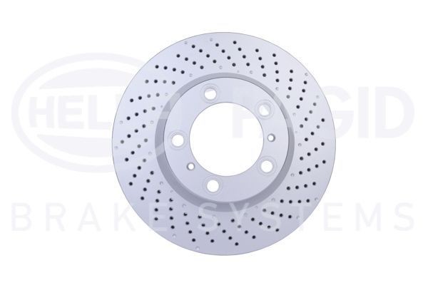 8DD 355 125-031 HELLA Brake rotors PORSCHE 330x28mm, 05/07x130, internally vented, Perforated, Coated, High-carbon