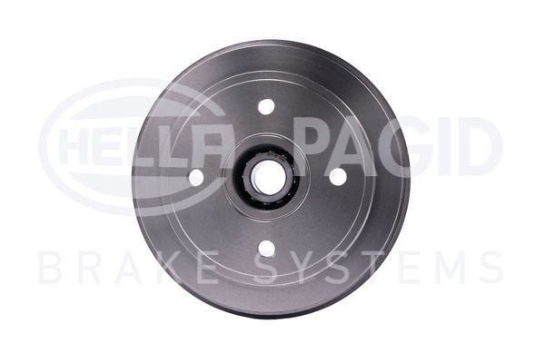 HELLA 8DT 355 300-991 Brake Drum with wheel hub, with wheel bearing, without wheel studs, 208mm