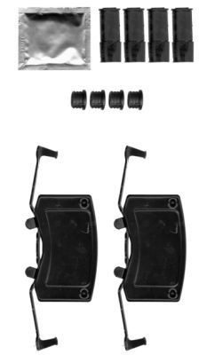 BMW 5 Series Brake caliper service kit 10413366 HELLA 8DZ 355 201-541 online buy