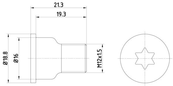 HELLA Bolt, brake disc MERCEDES-BENZ S-Class Coupe (C140) new 8DZ 355 209-051