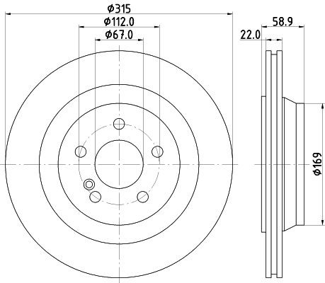 HELLA Cooling fan clutch 8MV 376 906-541