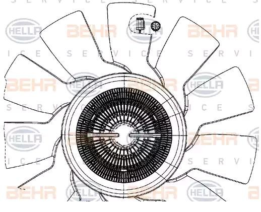 HELLA Ø: 750 mm, HELLA BLACK MAGIC Cooling Fan 8MV 376 907-041 buy