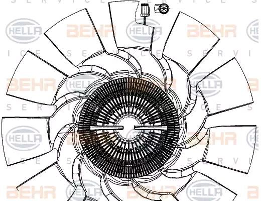 HELLA Ø: 750 mm, HELLA BLACK MAGIC Cooling Fan 8MV 376 907-051 buy