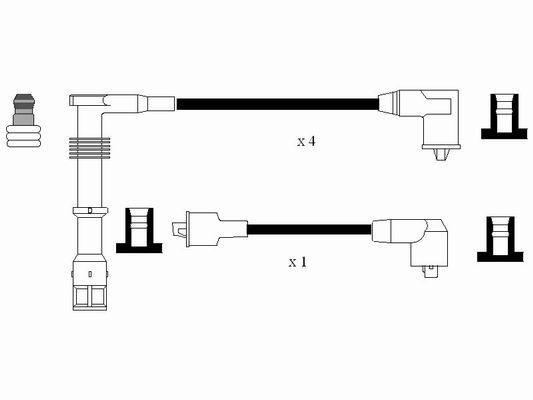 NGK Ignition Wire Set 8589 for FORD SIERRA, ESCORT