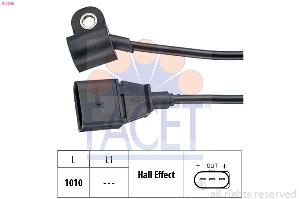 FACET 9.0565 Camshaft position sensor Made in Italy - OE Equivalent
