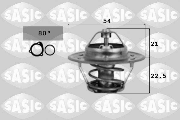SASIC 9000318 Engine thermostat 000 203 64 75